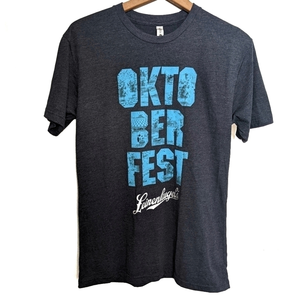𝅺LEINENKUGEL Oktoberfest Navy Blue T-shirt Women's Size Small NWOT